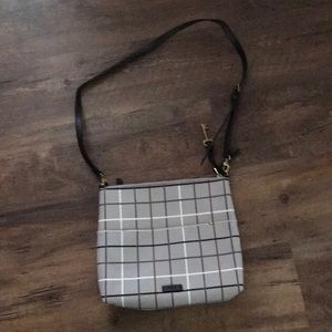 Fossil plaid cross body